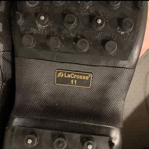 LaCrosse Mens Size 11 Work Boots Overshoe Tracktion 4 Buckle Insulated Black - Picture 12 of 13